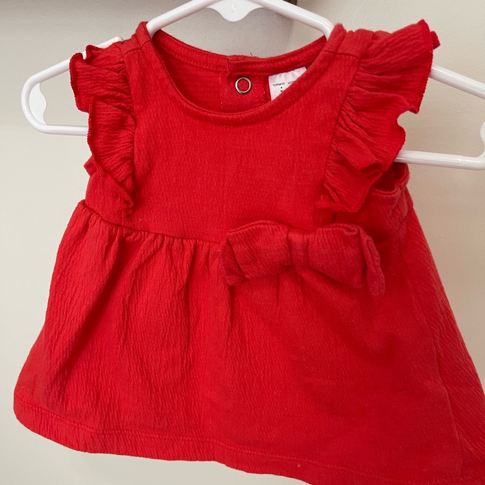 Newborn red carters shirt